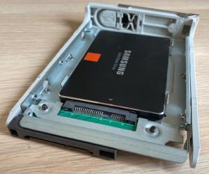 SSD in hot-swap sled