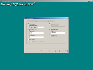 SQL Server 2000 installer with the option for AppleTalk ADSP